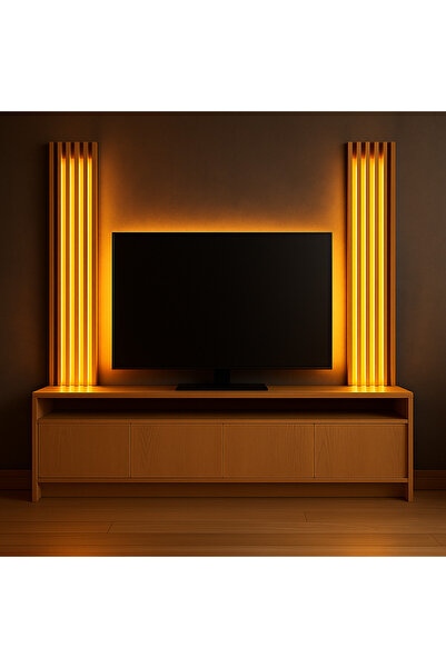 AĞAÇ AHŞAP DEKORATİF ÇITA KANALLI 300 CM BOYUNDA