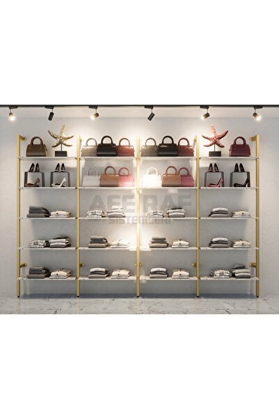 AFE DEKOR Mağaza Raf Sistemi, Askılık Sistemi, Butik Rafı, Mağaza Stand, Giyinme Odası-255*250