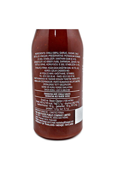 Thaiworld - Uni Eagle Sriracha Acı Biber Sosu 475 Gr
