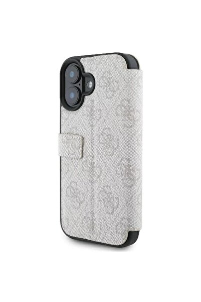 Guess Carcasă pentru iPhone 16 Plus, tip carte - Alb