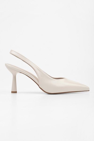 Shoeberry Women's Alora Beige Skin Stiletto