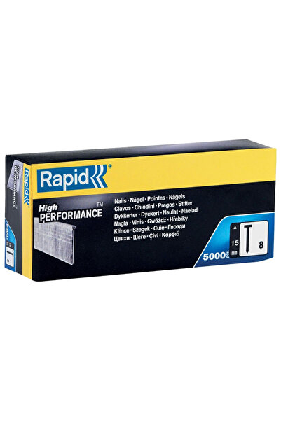 Rapid 40100532, Top Bottom Set of 5000 galvanized nails No. 8, 15 mm
