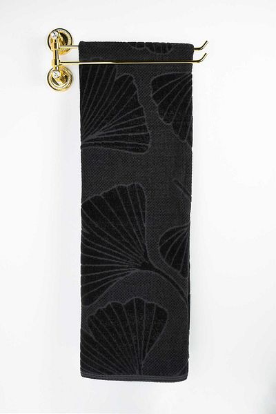 Biriz Moda Lotus Velvet Bath Towel - Anthracite