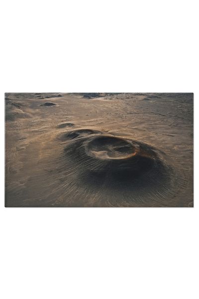 StoryGift Romania Tablou Canvas - Teren Islandez, Fotografie Din Drone Si Muntele Crater