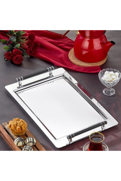 bersachef Beren 18/10 Cr-ni Paslanmaz Silver Ikramlık Sunumluk Servis Ve Çay ...