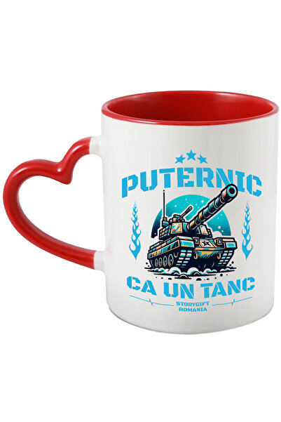 StoryGift Romania Cana cu Tanc De Razboi Imens Text Puternic Ca Un Tanc Motiv...