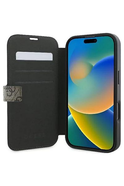 Guess Case For Iphone 16 Pro, Book, - Gray