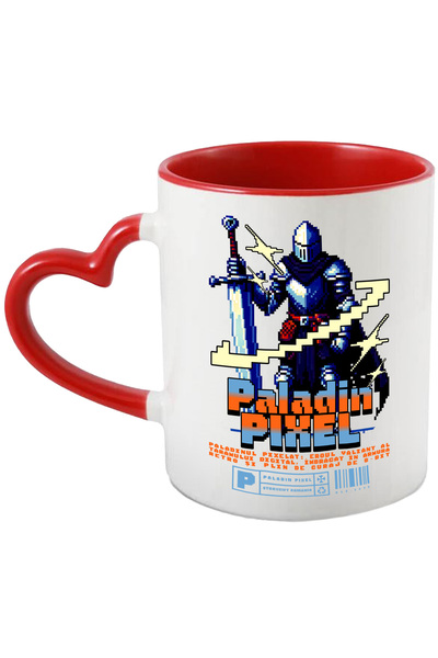 StoryGift Romania Cana Cavaler in pixel jocuri video paladin pixel , 330ml, C...