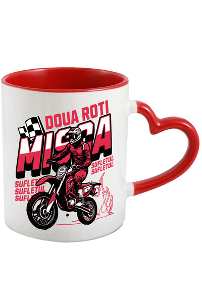 StoryGift Romania Cana cu Cursa Barbat In Echipament Profesionist Motocicleta...