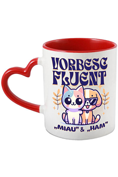 StoryGift Romania Cana cu Pereche Pisica Si Caine Cu Ochelari De Soare Frati ...