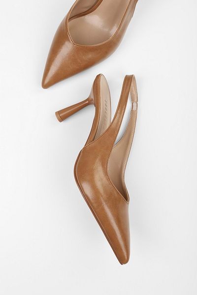 Shoeberry Women's Alora Caramel Skin Stiletto