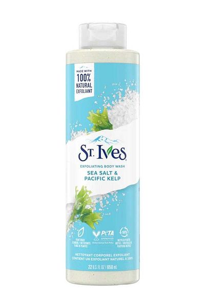 St. Ives غسول الجسم سانت آيفز بالماء وعشب البحر 650 مل
