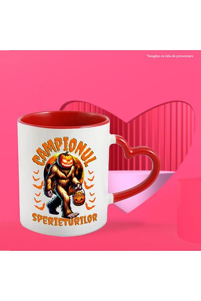 StoryGift Romania Monster Mug With Hair And Pumpkin Head Text Champion Of Scarecrows, Ceramic, With, STG