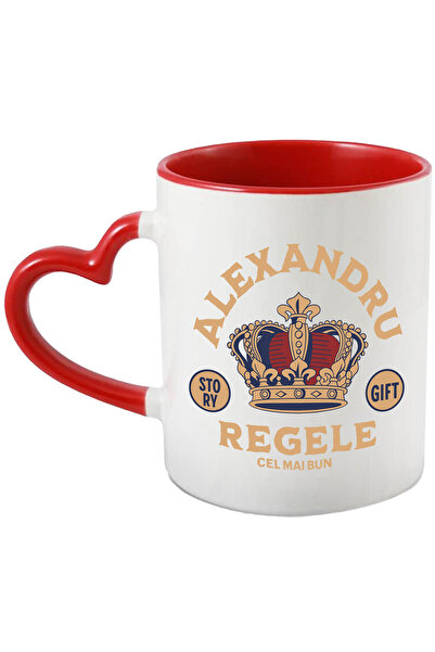 StoryGift Romania Cana cu Coroana De Rege Text Alexandru Cel Mai Bun Rege Dom...