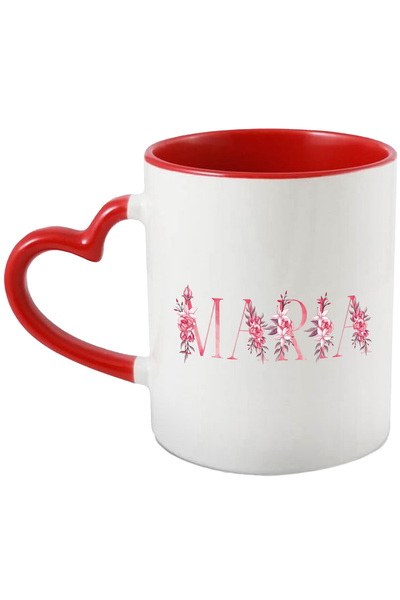 StoryGift Romania Cana Cu Numele Maria, Floral, Colorat, Creativ, Frumos, Uni...