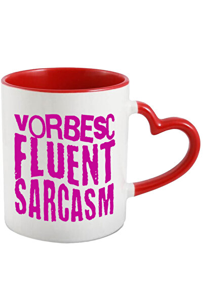 StoryGift Romania Cana cu Mesaj In Limba romana Roz Iluzie Optica text Vorbes...