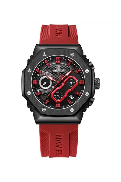 Naviforce 8035G Men's Chronograph Sports Watch – Waterproof, Luminous, Silicone Strap