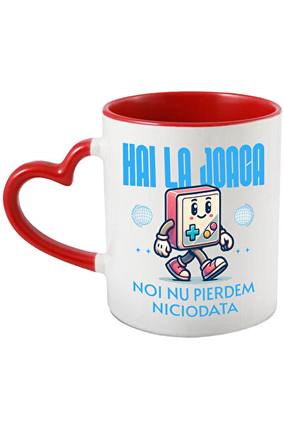 StoryGift Romania Cana cu Maneta De Jocuri Video Vesela Mergand Text Hai La J...