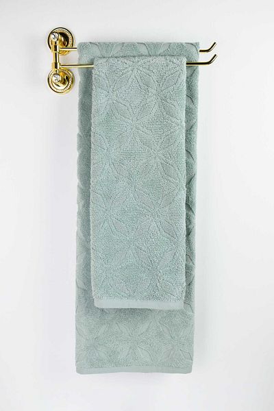 birizmoda Αφήστε την πετσέτα μπάνιου Jacquard - Πράσινη