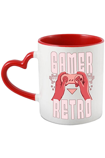 StoryGift Romania Cana maneta de jocuri Play Station Retro Gamer, 330ml, Cera...