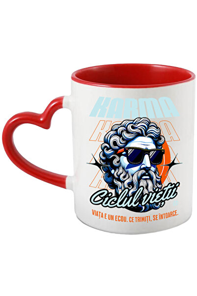 StoryGift Romania Cana Karma Ciclul vieţii statuie cu ochelari Grecia, 330ml,...