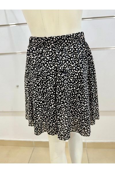 Esterella Flounced Girl Shorts Skirt / Flounced Flower Pattern Mini Skirt with Shorts / Mini Summer Shorts Skirt