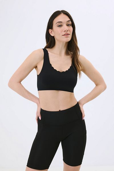 C&City Nicht-drahtloser nahtloser Laser-BH mit herausnehmbaren Polstern C26130 Schwarz