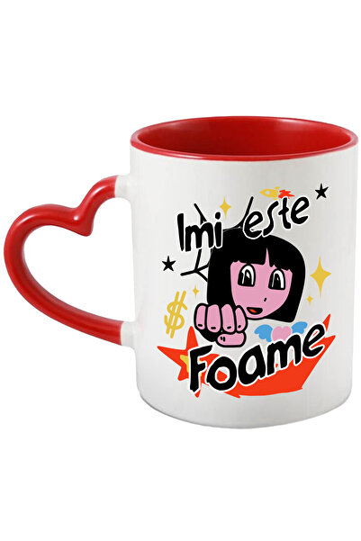 StoryGift Romania Cana Fata desene animate text imi e foame mancare, 330ml, C...