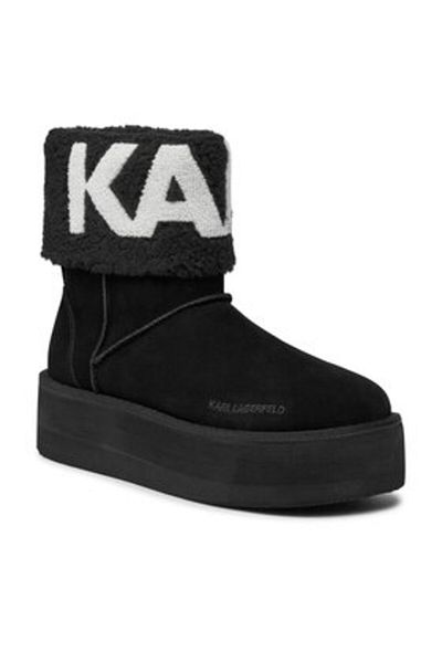 Karl Lagerfeld ghete de damă până la gleznă KL48552 negre