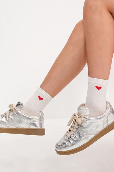 Addax Heart Double Socket Socks Çrp70