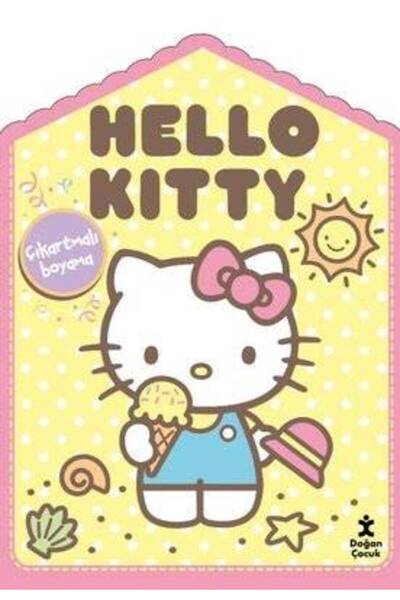 Doğan Çocuk Hello Kitty Evde Çıkartmalı Boyama Kitabı