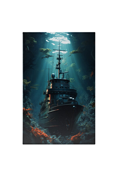 StoryGift Romania Tablou Canvas: Nava Scufundata Tragedie Vedere Subacvatica ...