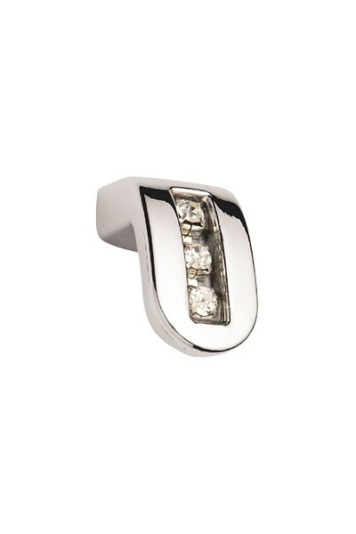 flores Buton mobila, din metal, cu model, OZS, Nr 1020, crom