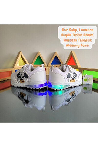 elma bebe حذاء رياضي مضاء من الإسفنج الذكي التشريحي للجنسين - أحذية Bebe İlka...