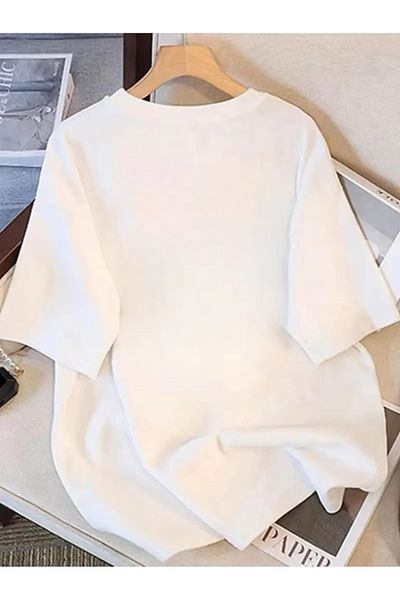 AEMİ Μπλουζάκι Unisex Amore Cake με στάμπα 100% βαμβακερό Oversize