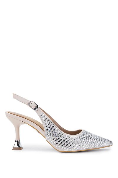 Tamer Tanca Women's Vegan Beige Heeled Shoes