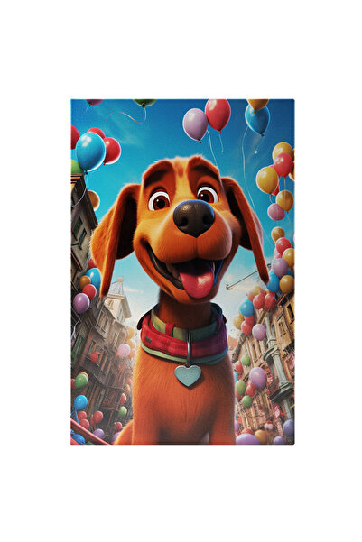 StoryGift Romania Tablou Canvas: Fericitul Catel Cu Ochii Caprui Si Limba Sco...