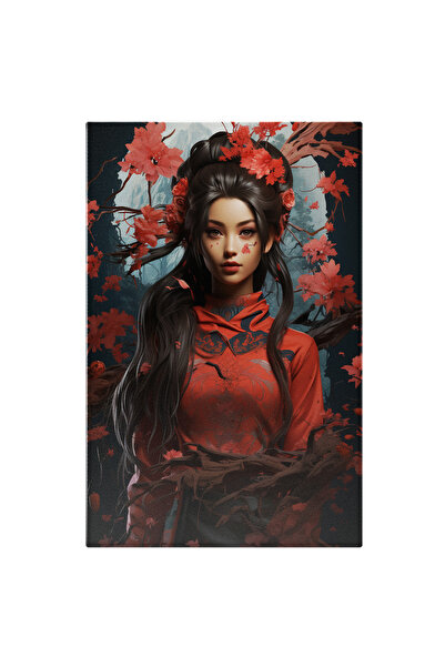 StoryGift Romania Tablou Canvas: Siritul Japonez Al Toamnei Frumusete, Lucrari De Arta, Costum, Intuneric, Design