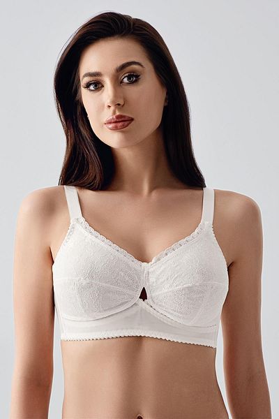 C&City Tulle Detailed Minimizer Bra C12306 Ecru
