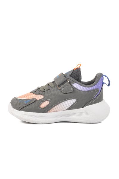 AYAKMOD Pantofi sport pentru fete, gri albastru, cu plasă cu velcro 2480 P
