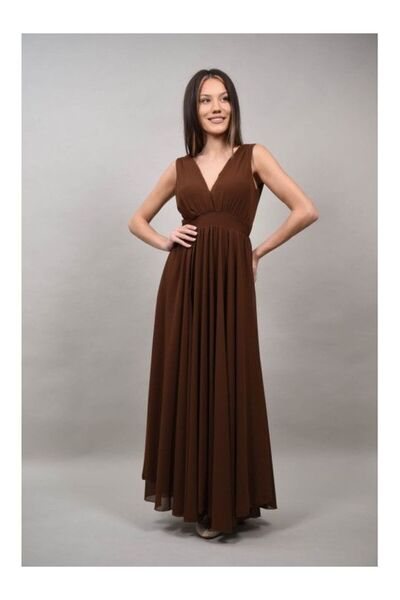 FASHIONLAND ROCHIE LUNGA DE OCAZIE CU TUL AVOLA ASIMETRICA IN PARTEA DE JOS X...