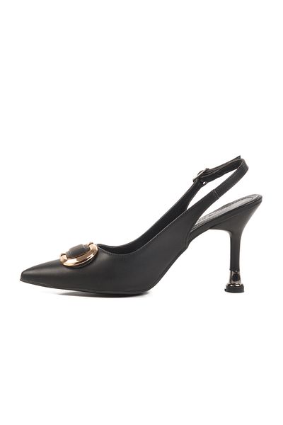 Pierre Cardin Pantofi de seară negri cu toc subțire PC-54547 Z