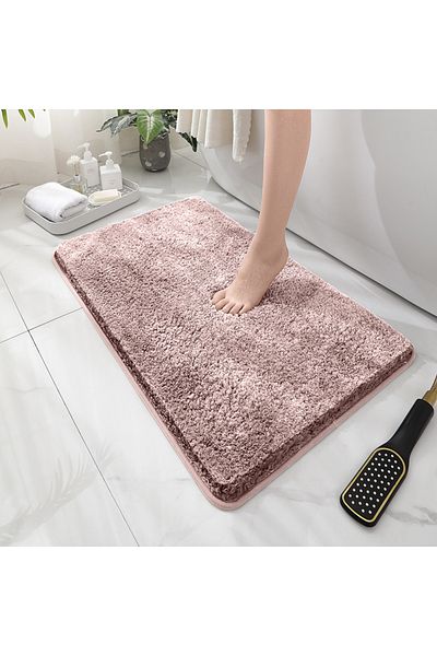Choice 400MMx600MM Pink Soft Comfortable Thick Plush Floor Mat,Bathroom Floor Rug,Bedroom Carpet,Living Roo
