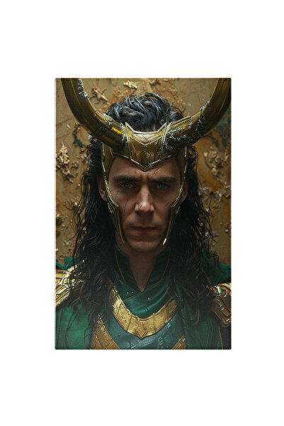 StoryGift Romania Tablou Canvas: Loki Personaj De Serial În Armură Aurie Și V...