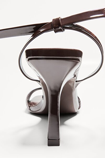 Bershka High-heel sandals with ankle strap