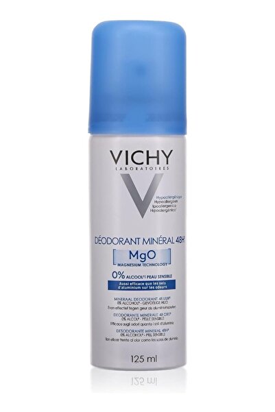 Vichy Sv0300 48H Mineral Deodorant Spray 125 ml, Multicolour