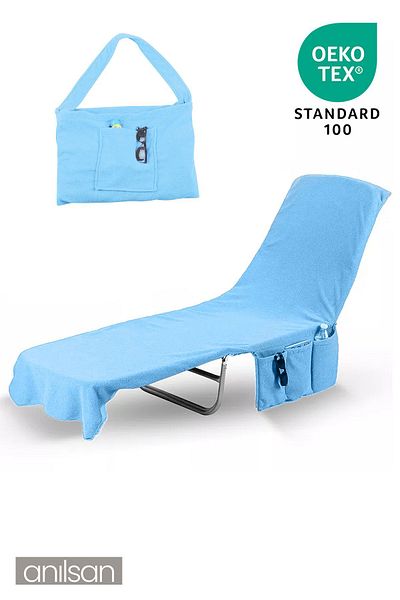 Anılsan 60x180 cm 100% βαμβακερή πετσέτα ξαπλώστρας - Πετσέτα παραλίας και πισίνας Quick Dry