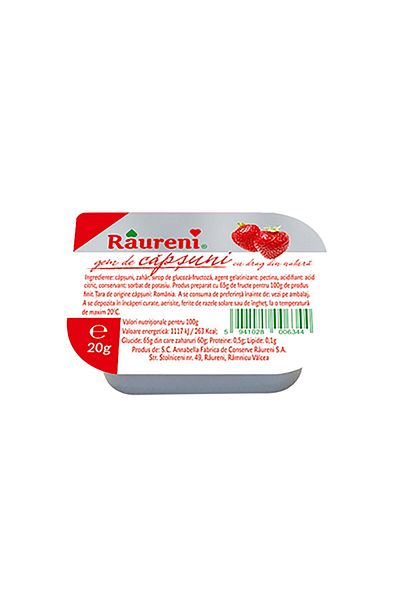 Raureni Strawberry Jam 40 x 20 g, Raureni