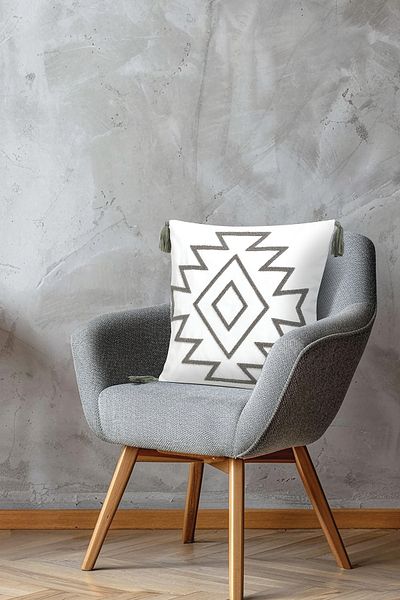 EVOTTO HOME COLLECTİON Comfort Punch Pattern Throw Pillow Cover Square Decorative Bohemian Embroidered Sofa Pillowcase Poncho 45X45