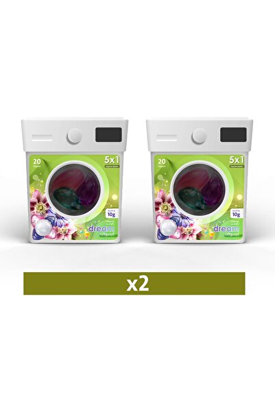 Dream دريم كبسولات تنظيف الأواني 5*1 عدد 20 كبسولة * 2